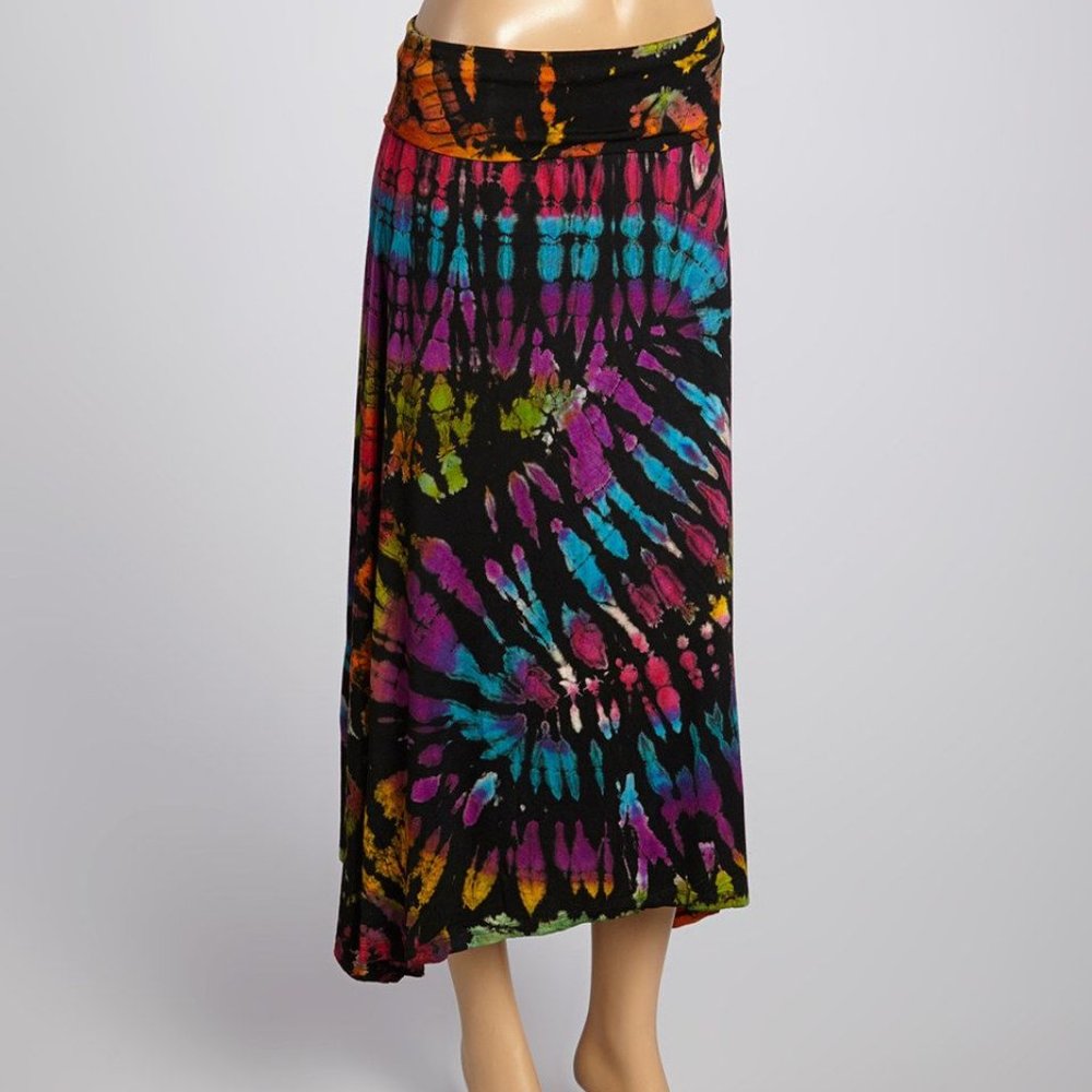 Black Tye Dye Skirt